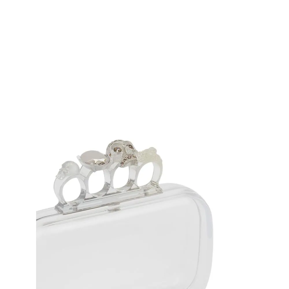 Skull Four-Ring Transparent Clutch Bag