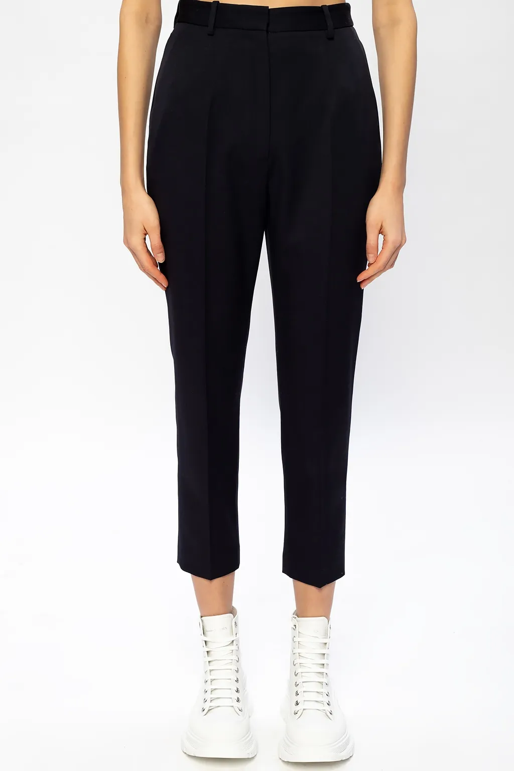 High Waist Cigarette Trousers
