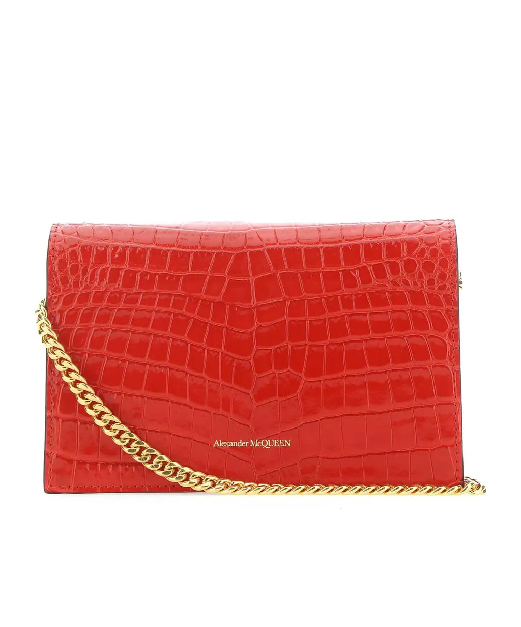 Skull Embossed Small Shoulder Bag
