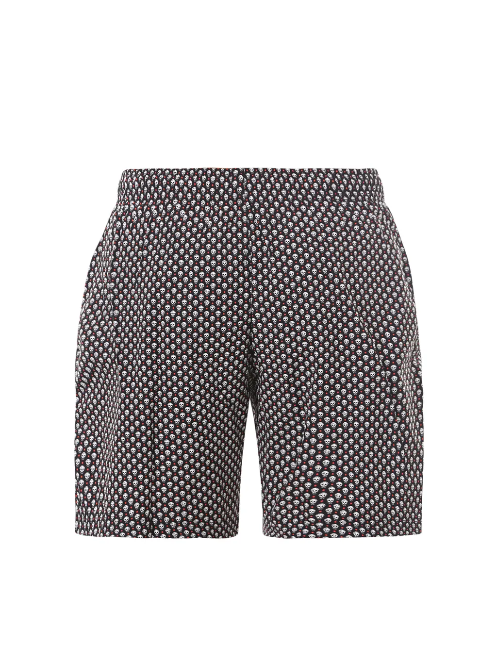 Spotted Skull Print Swim Shorts