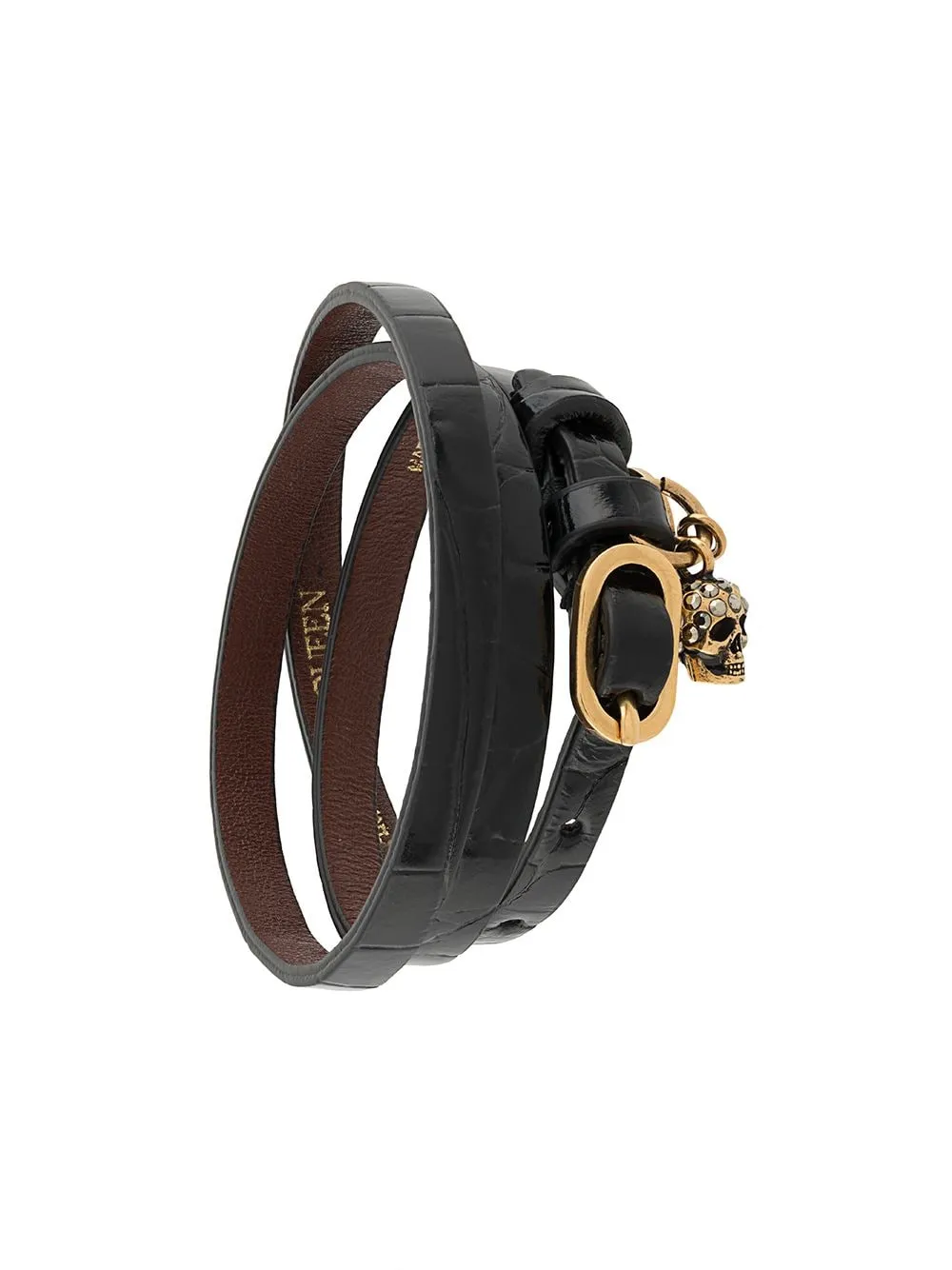 Wrap Skull Charm Bracelet