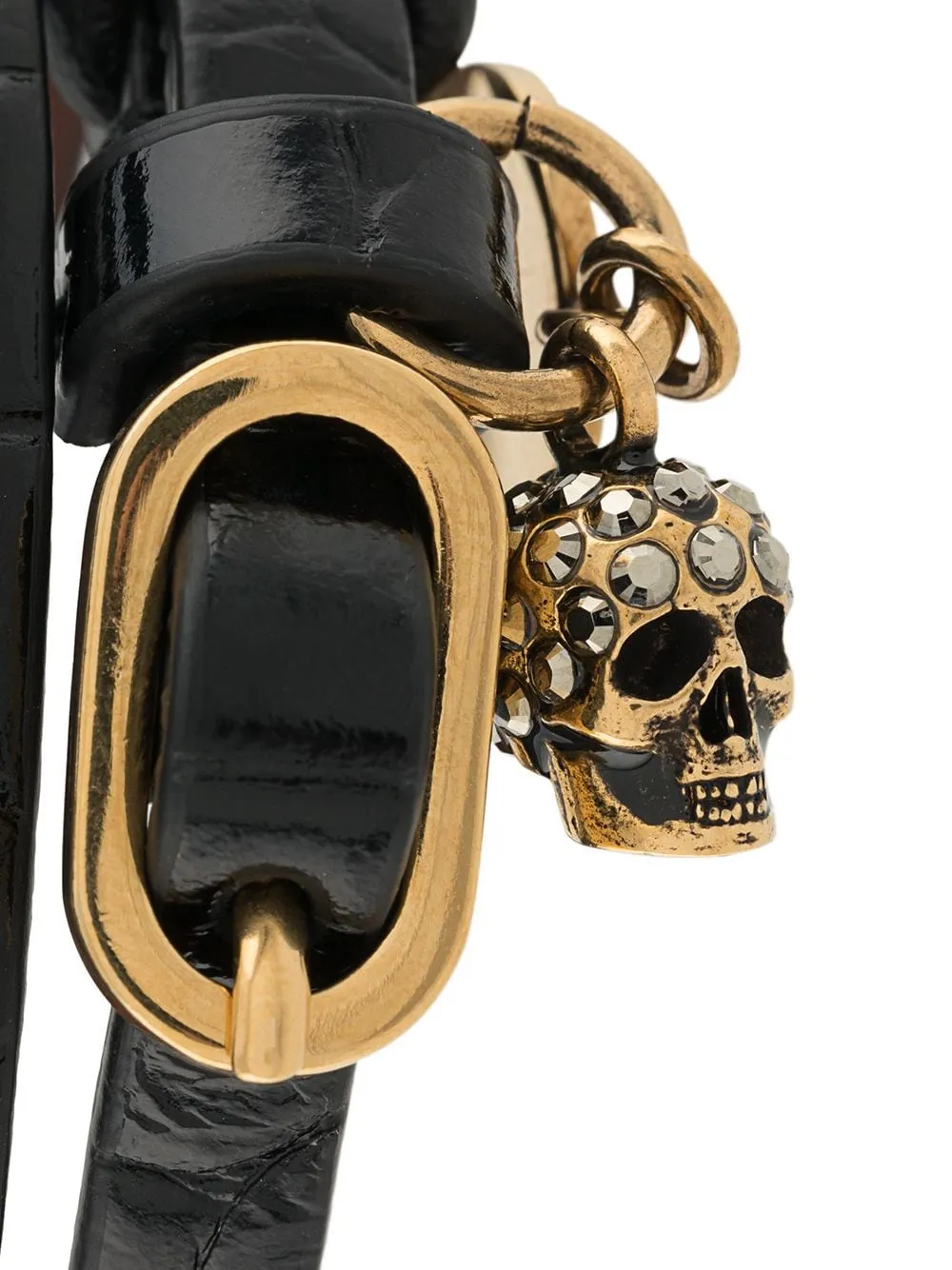 Wrap Skull Charm Bracelet