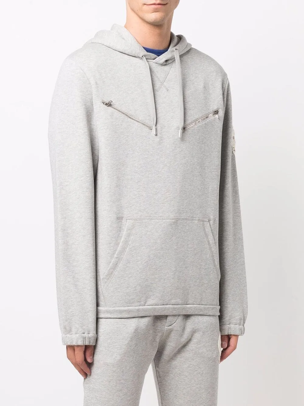 Zip-Detailed Hoodie