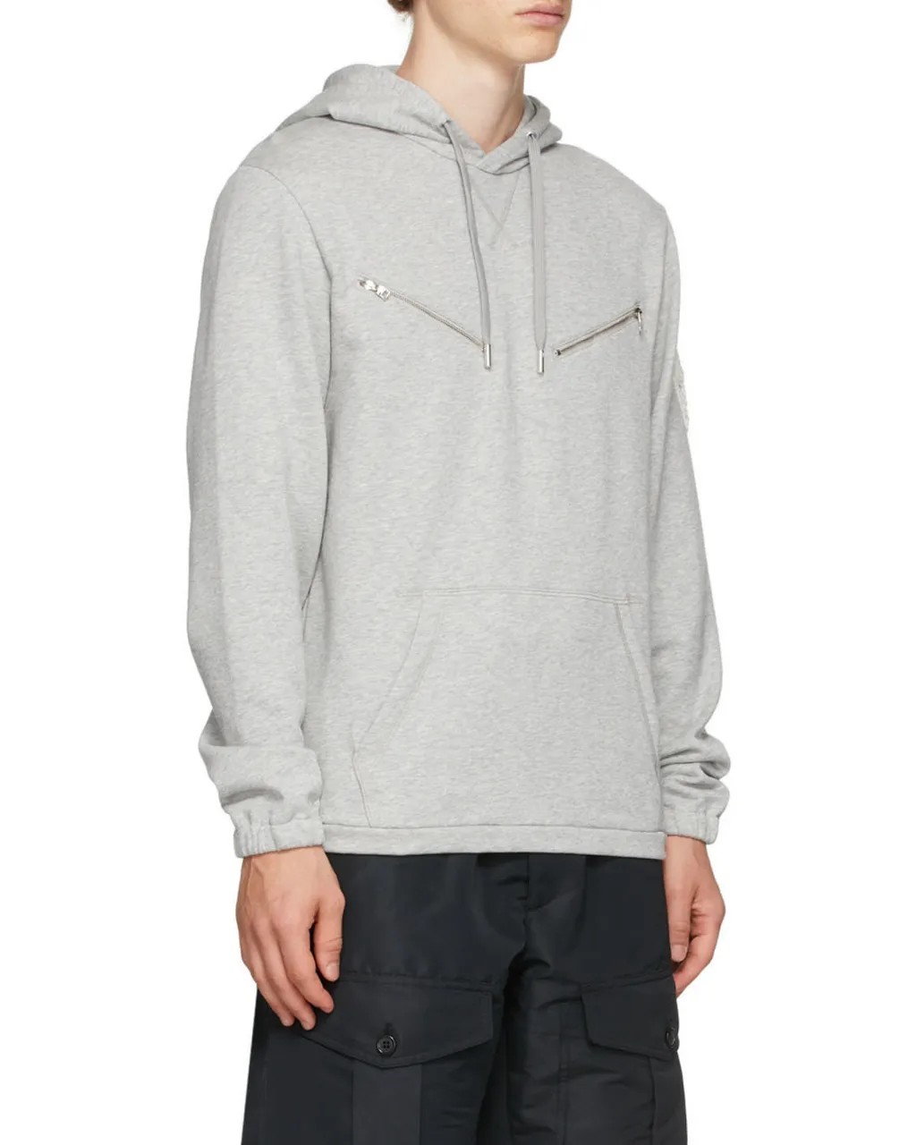 Zip-Detailed Hoodie