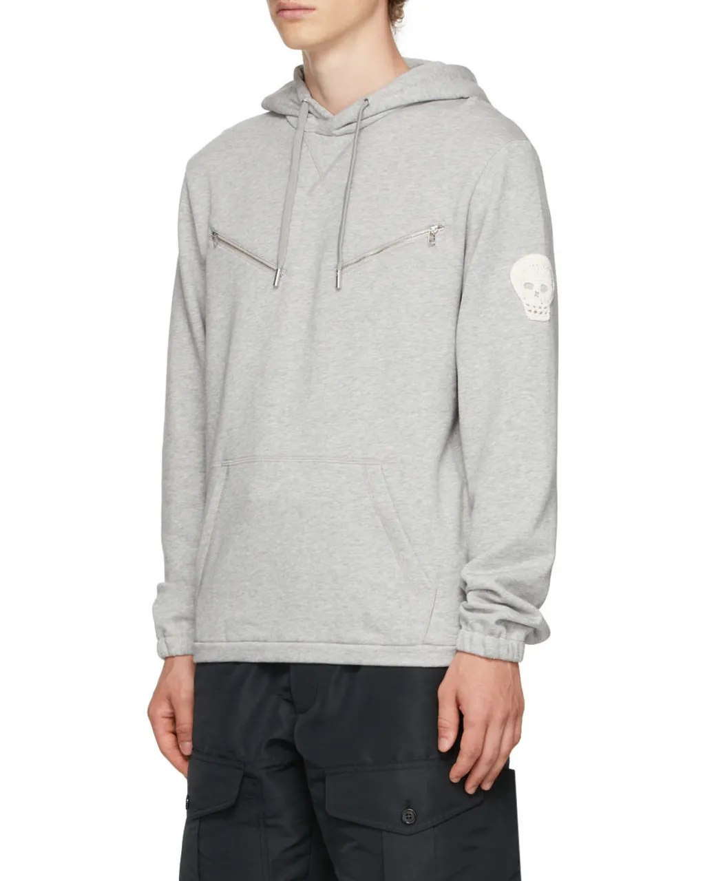 Zip-Detailed Hoodie
