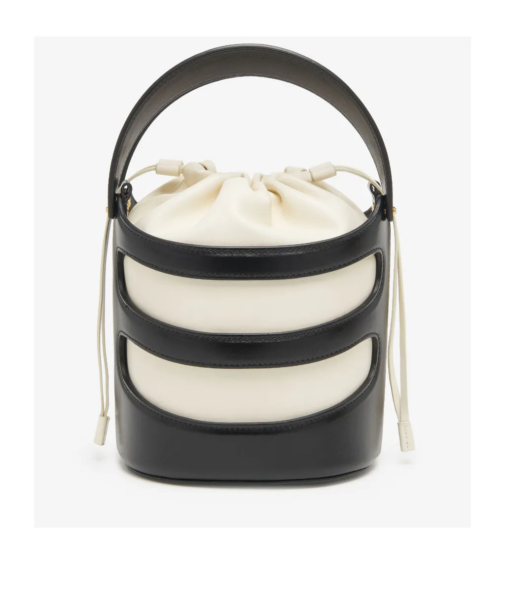 Logo Printed Drawstring Bucket Bag