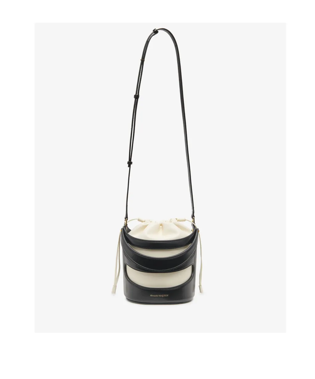 Logo Printed Drawstring Bucket Bag