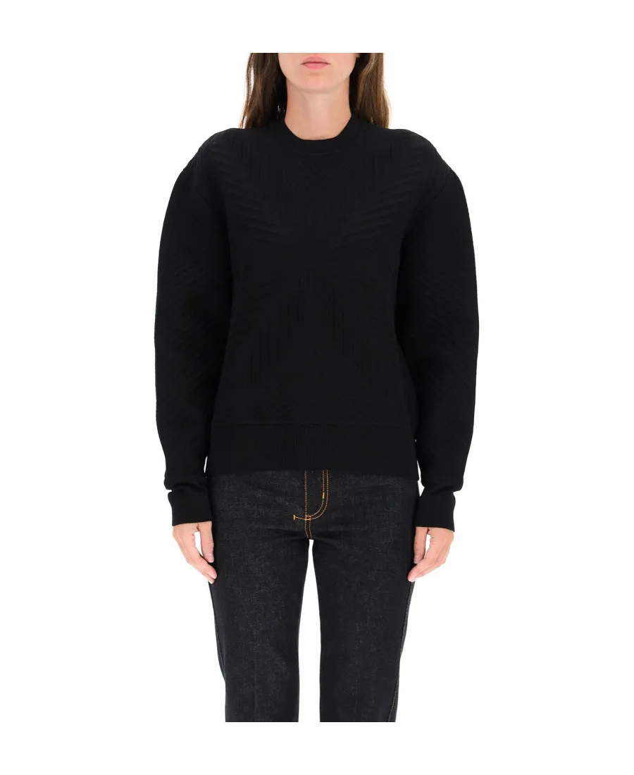 Textured Crewneck Sweater