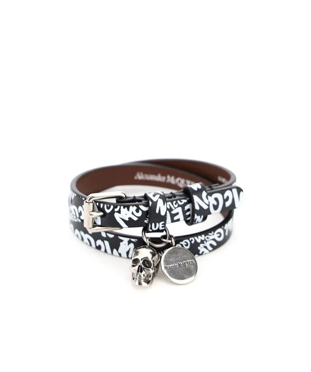 Graffiti Print Wraparound Bracelet