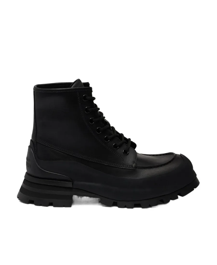 Lace-Up Combat Boots