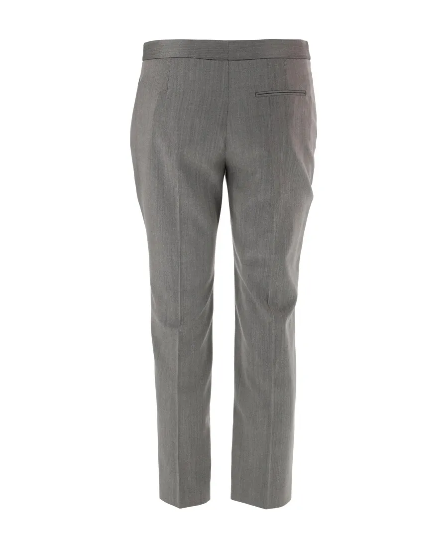 Chevron Cropped Trousers