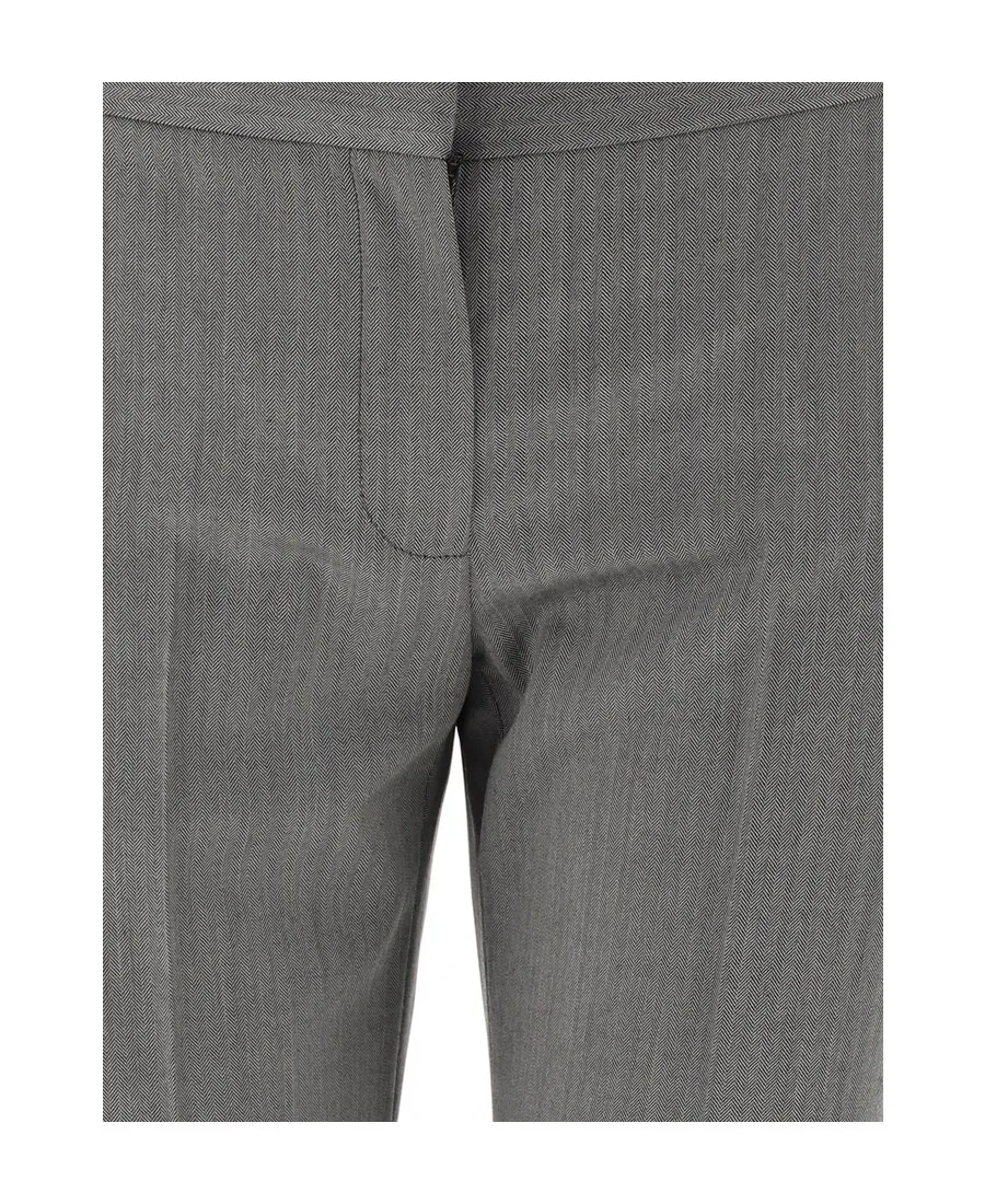Chevron Cropped Trousers