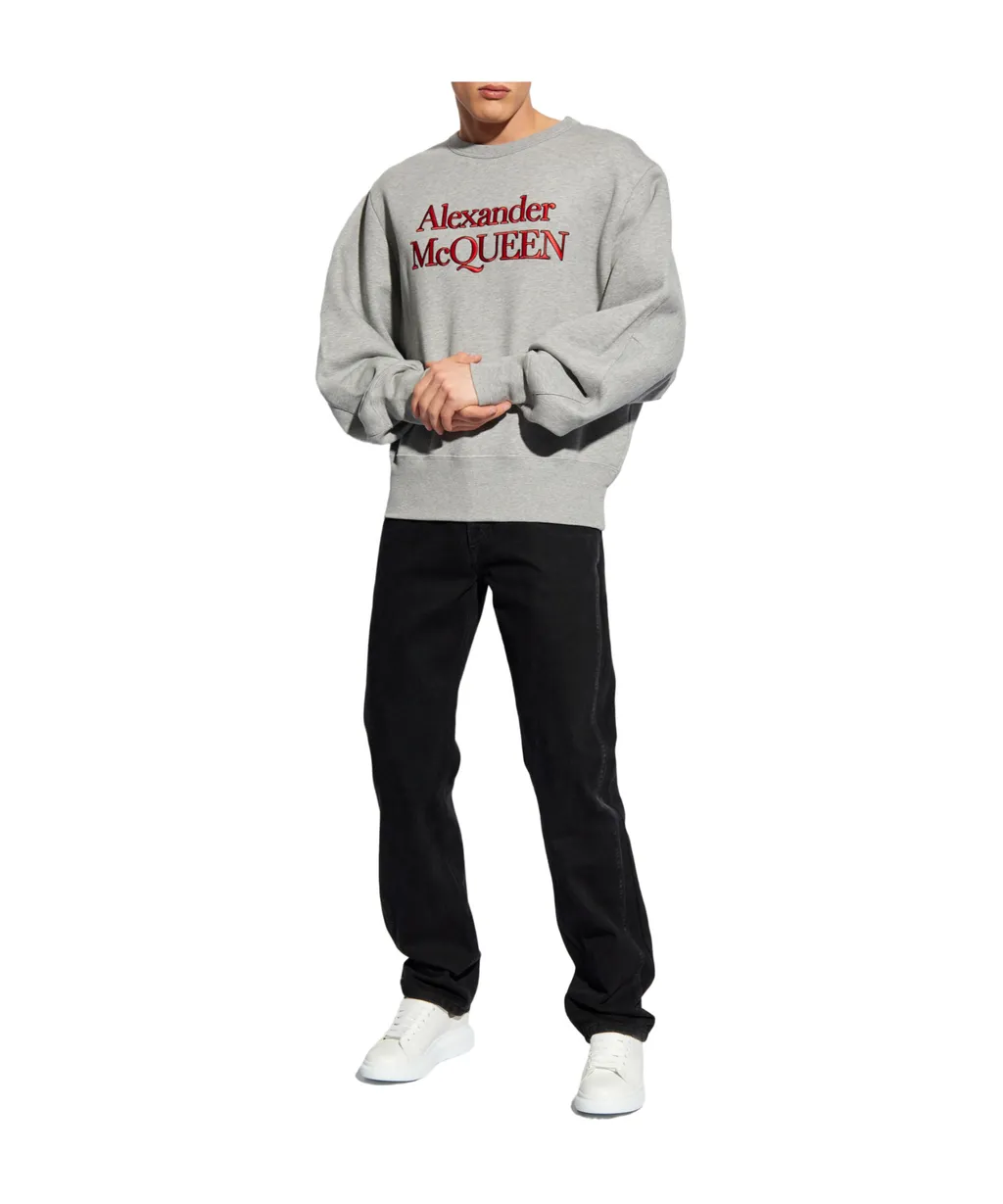 Logo Patch Straight-Leg Jeans