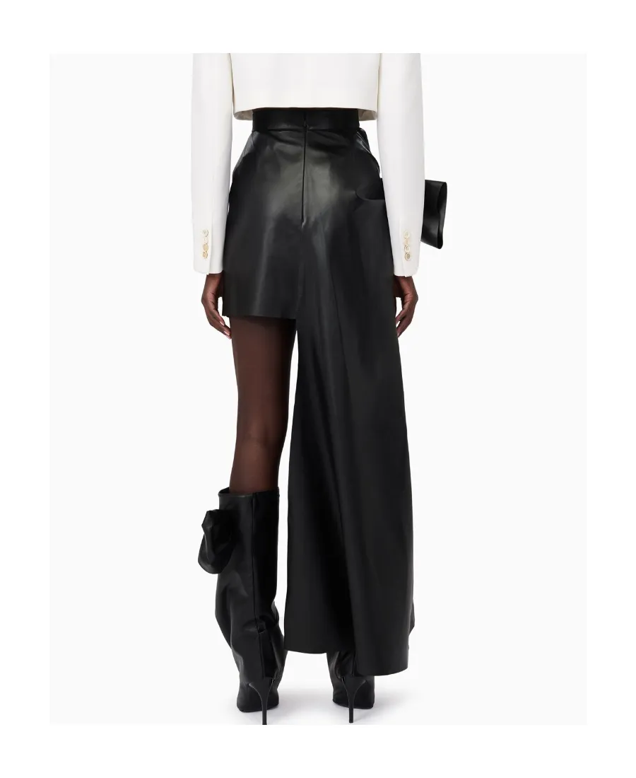 Knotted Drape Mini Skirt