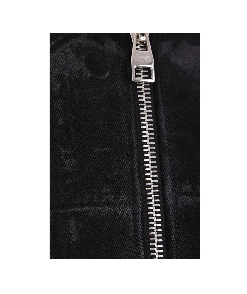 Zipped Denim Jacket