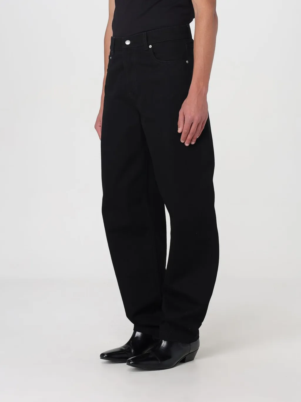 Logo Patch Straight-Leg Jeans