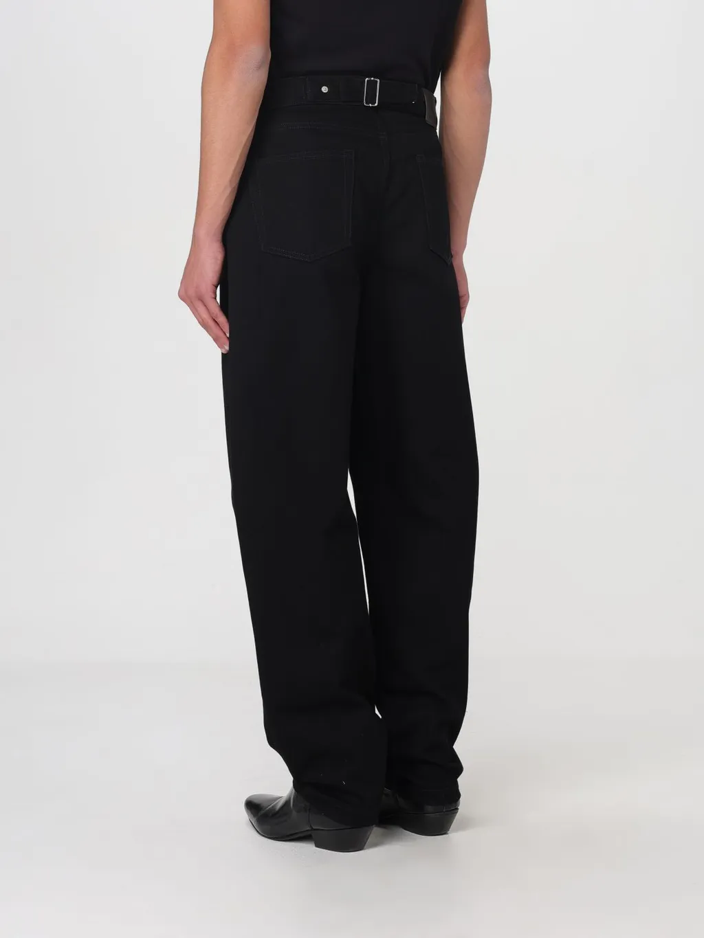 Logo Patch Straight-Leg Jeans