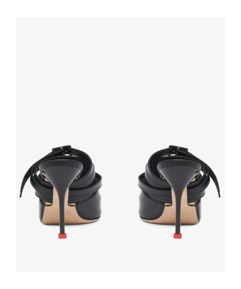 Strappy Pointed-Toe Mules
