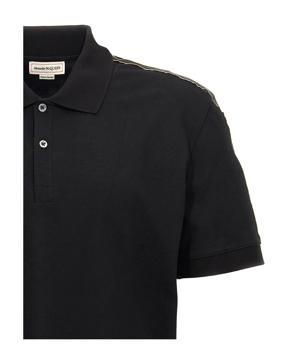 Classic Band-Detailed Polo Shirt