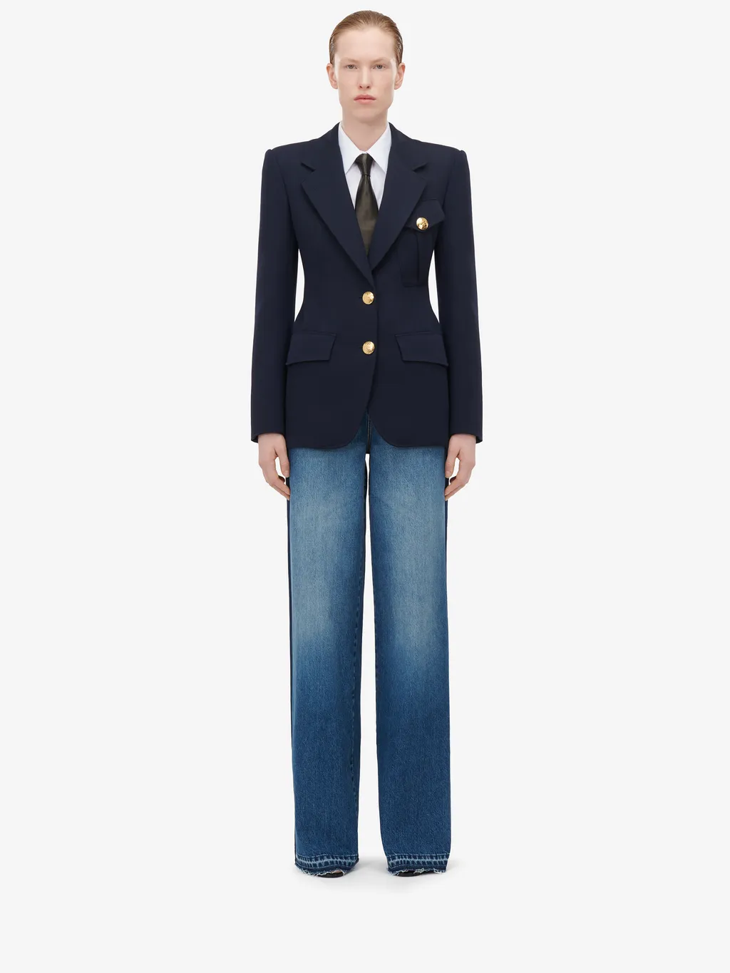 High-Waist Wide-Leg Jeans