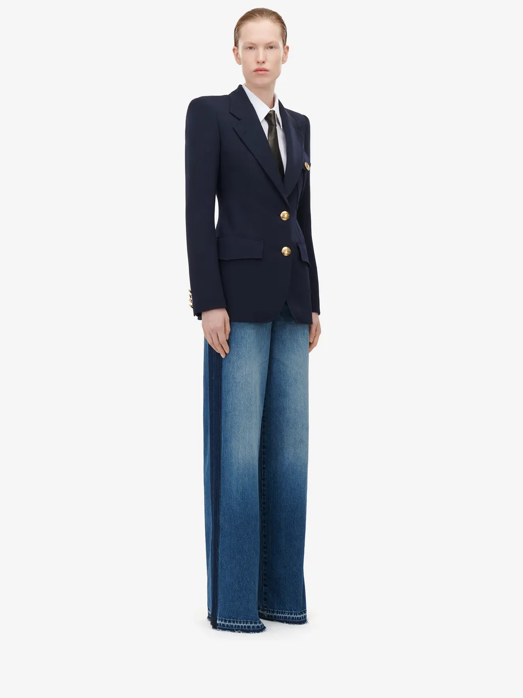 High-Waist Wide-Leg Jeans