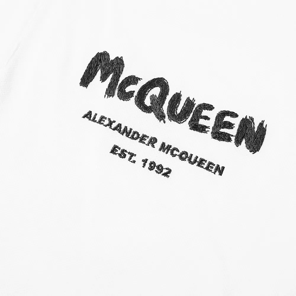 Graffiti Logo Printed Polo Shirt