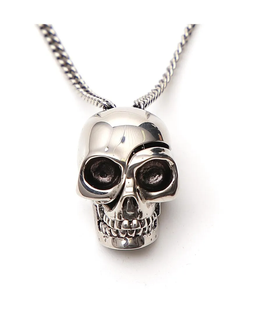 Divided Skull Pendant Necklace