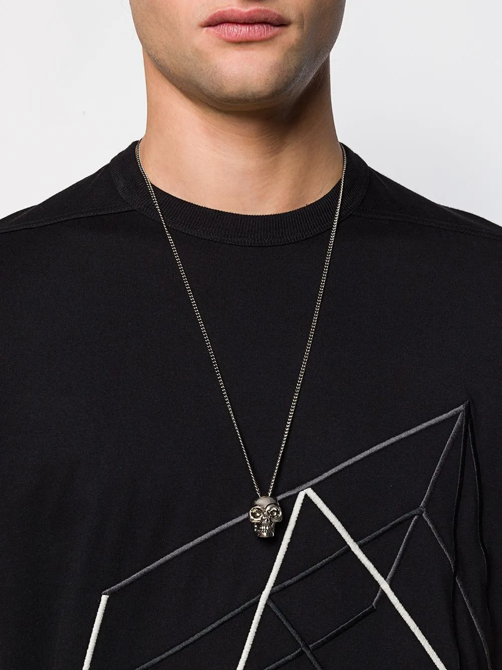 Divided Skull Pendant Necklace