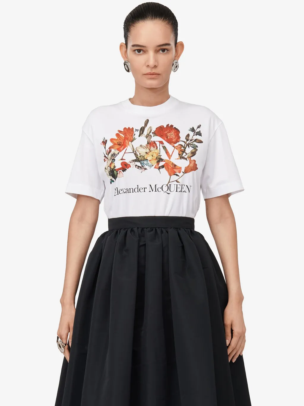 Dutch Flower Logo-Printed Crewneck T-Shirt