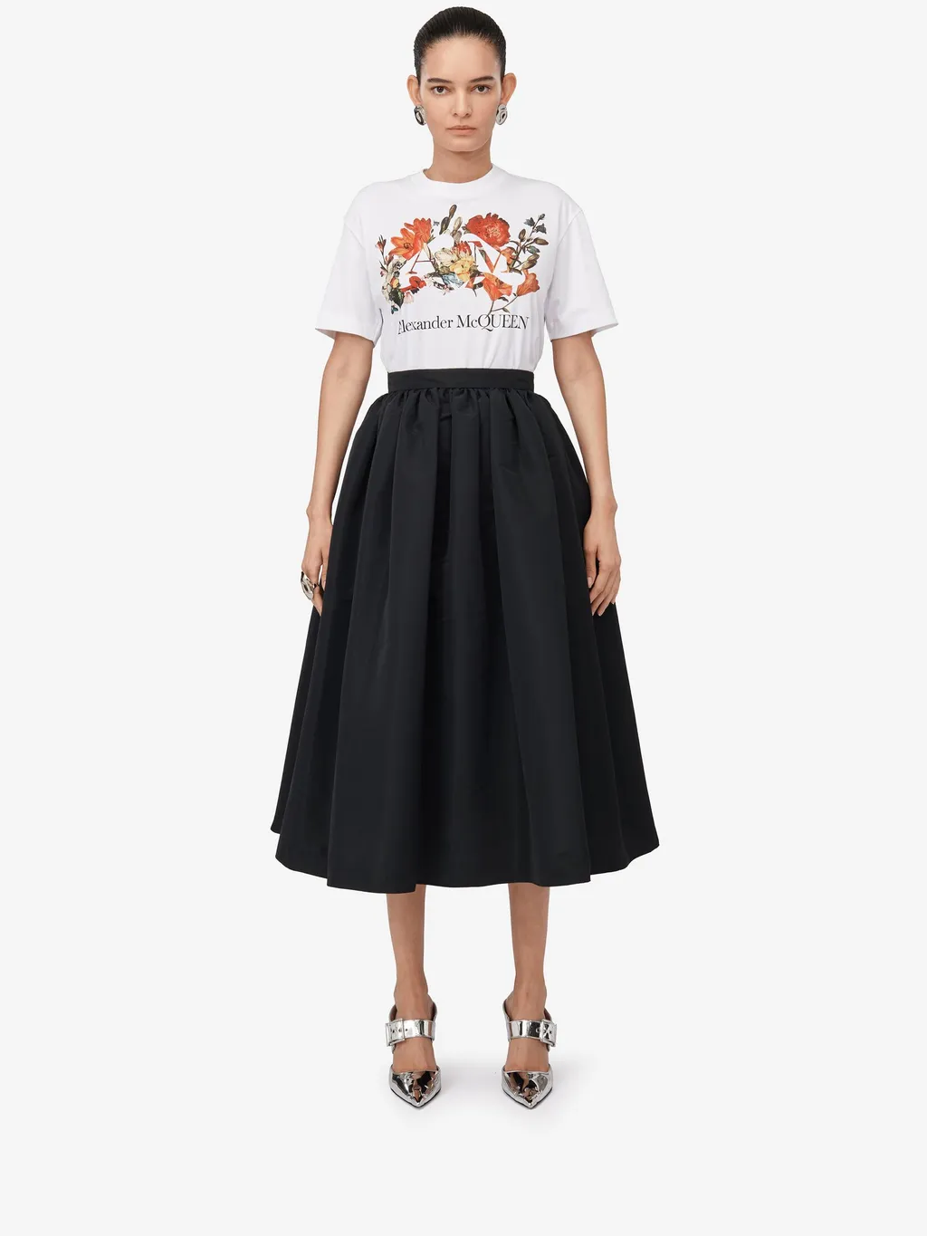 Dutch Flower Logo-Printed Crewneck T-Shirt