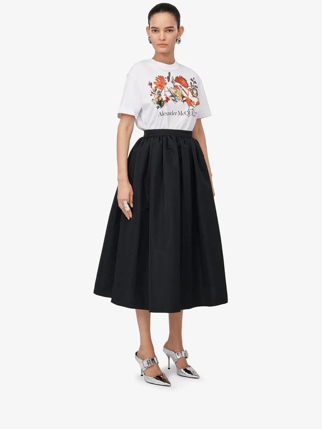 Dutch Flower Logo-Printed Crewneck T-Shirt
