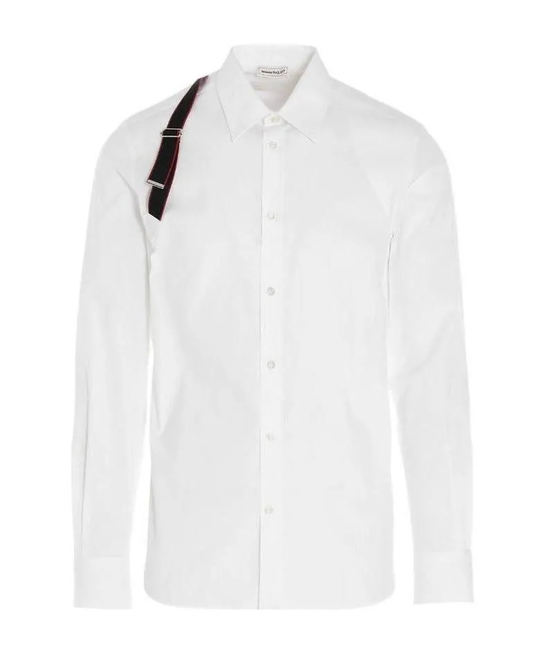 Logo Tape Harness Detailed Shirt