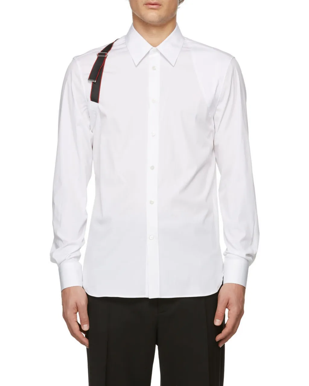 Logo Tape Harness Detailed Shirt