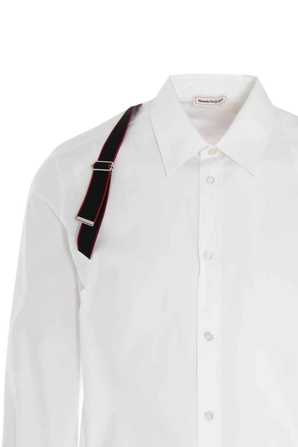 Logo Tape Harness Detailed Shirt