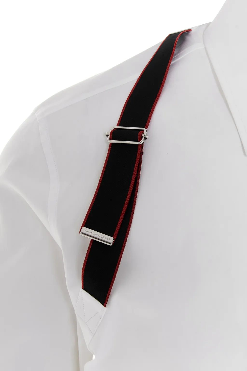 Logo Tape Harness Detailed Shirt