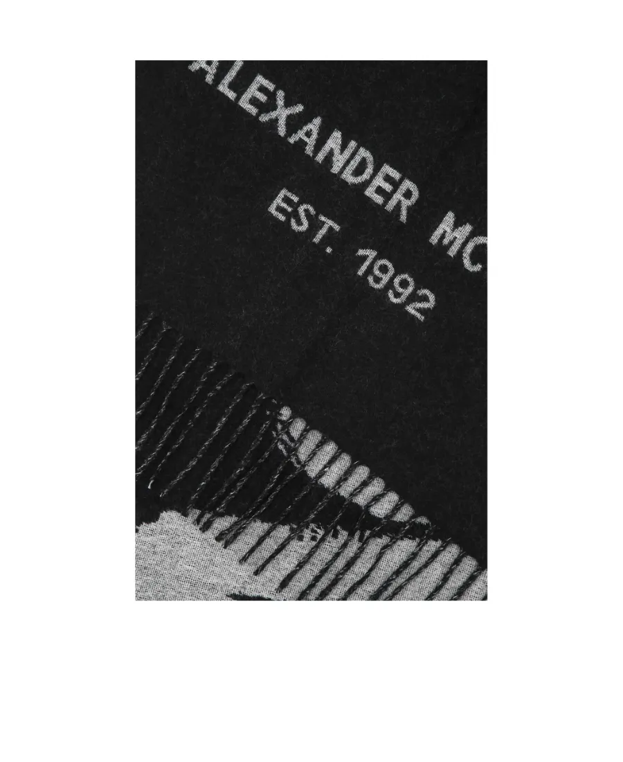 Graffiti Logo-Print Scarf