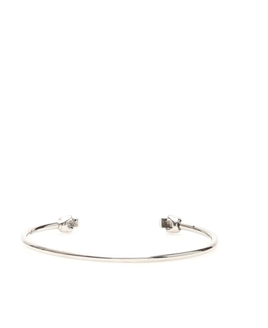 Twin Skull Slip-On Bracelet