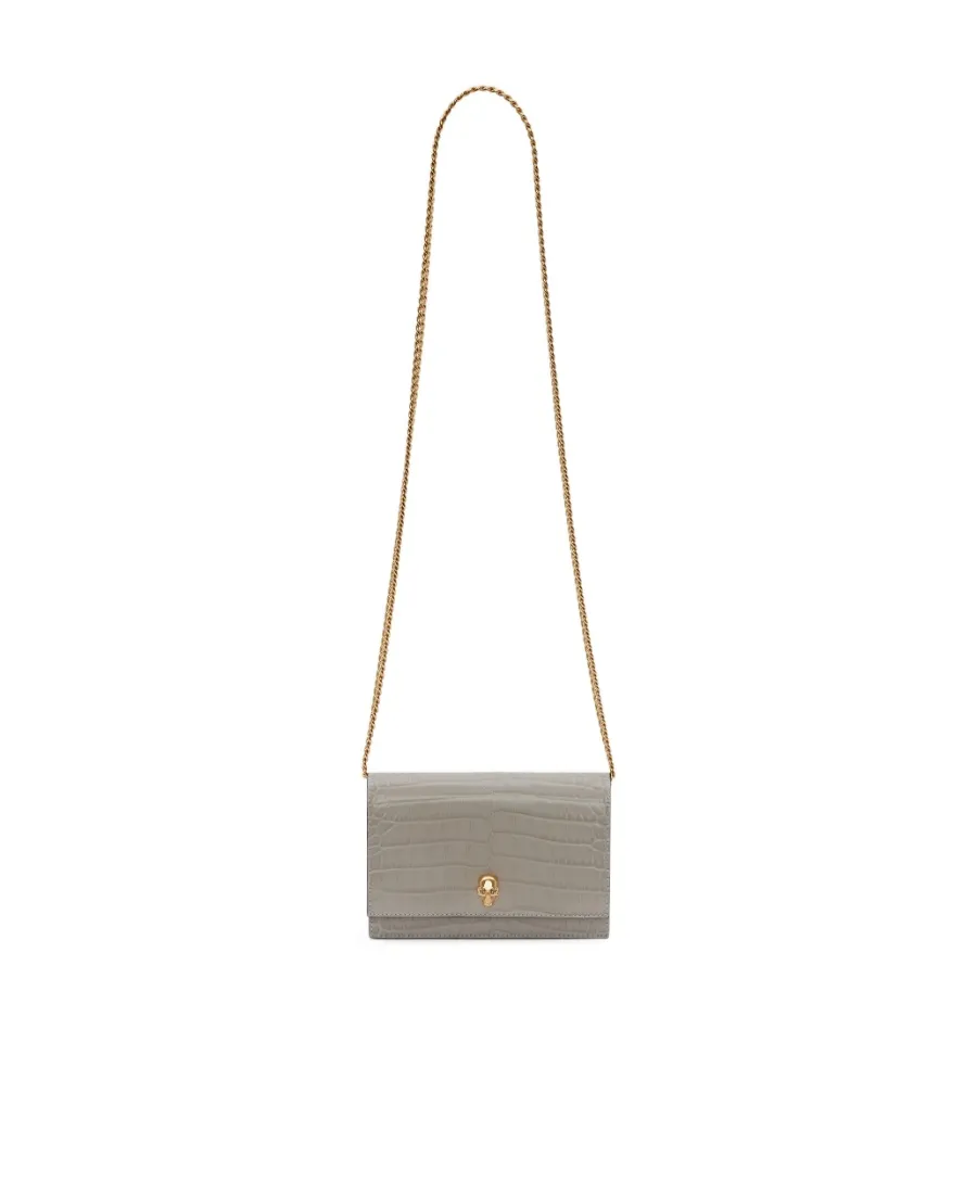 Small Skull Embossed Crossbody Bag