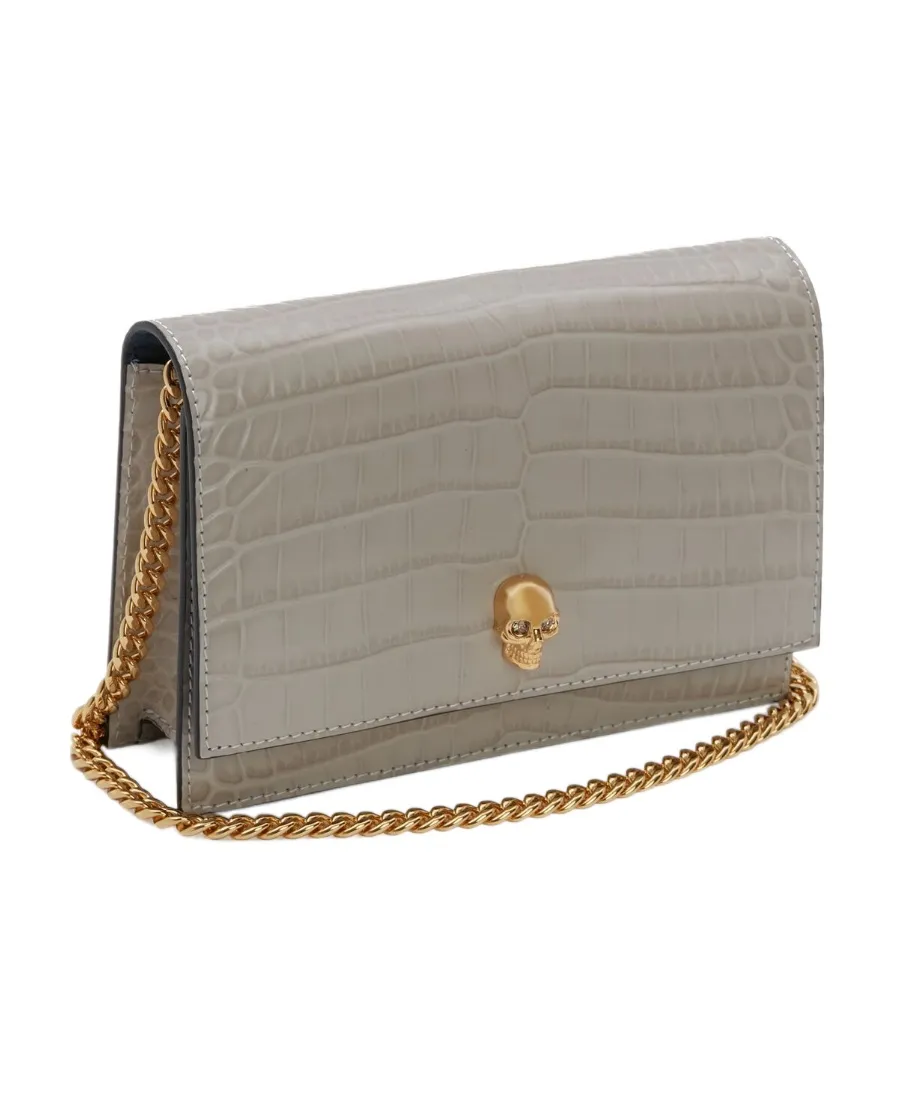 Small Skull Embossed Crossbody Bag