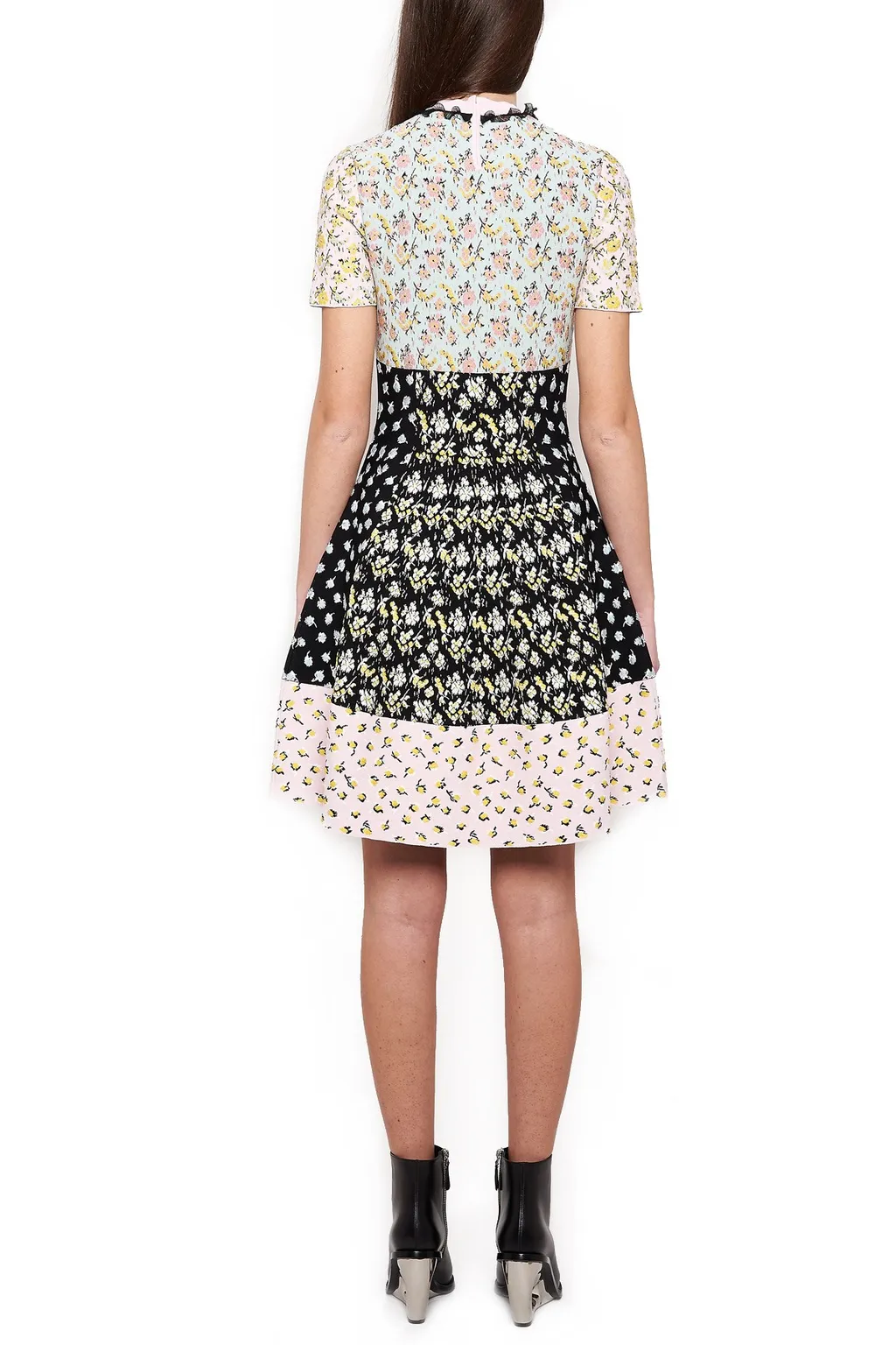 Floral Printed Knitted Dress