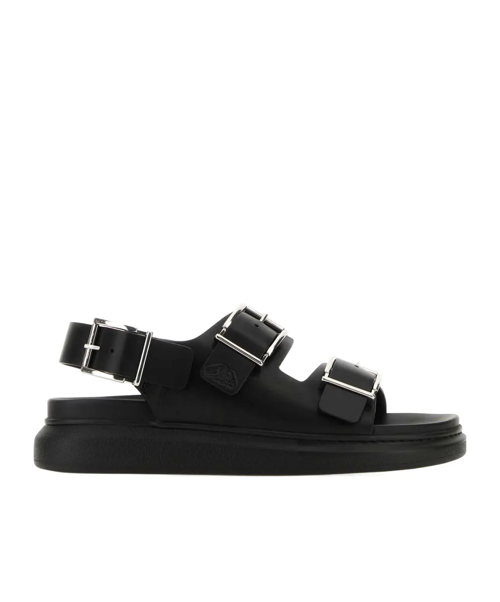 Double-Buckled Sandals