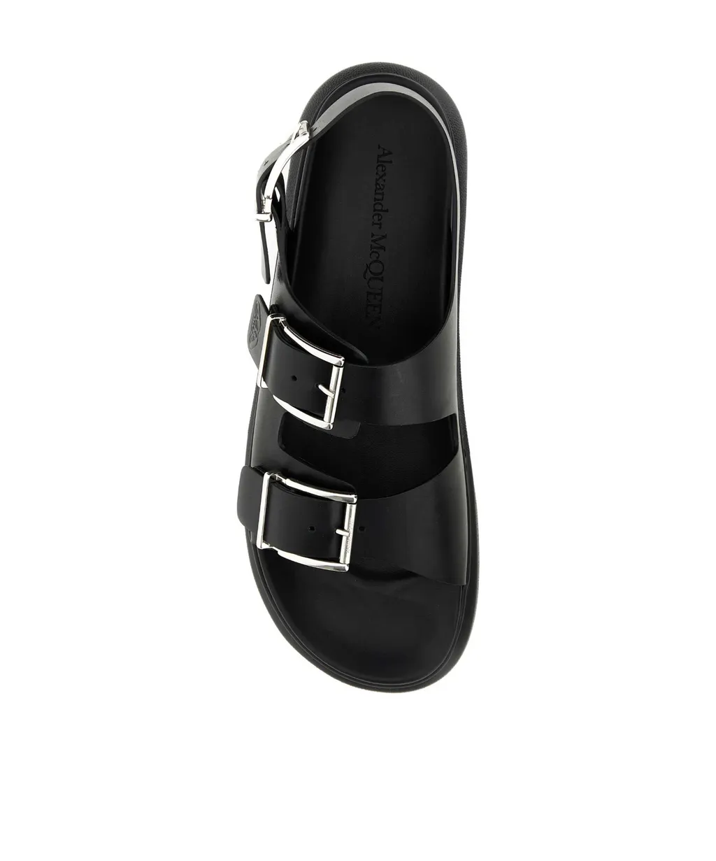 Double-Buckled Sandals