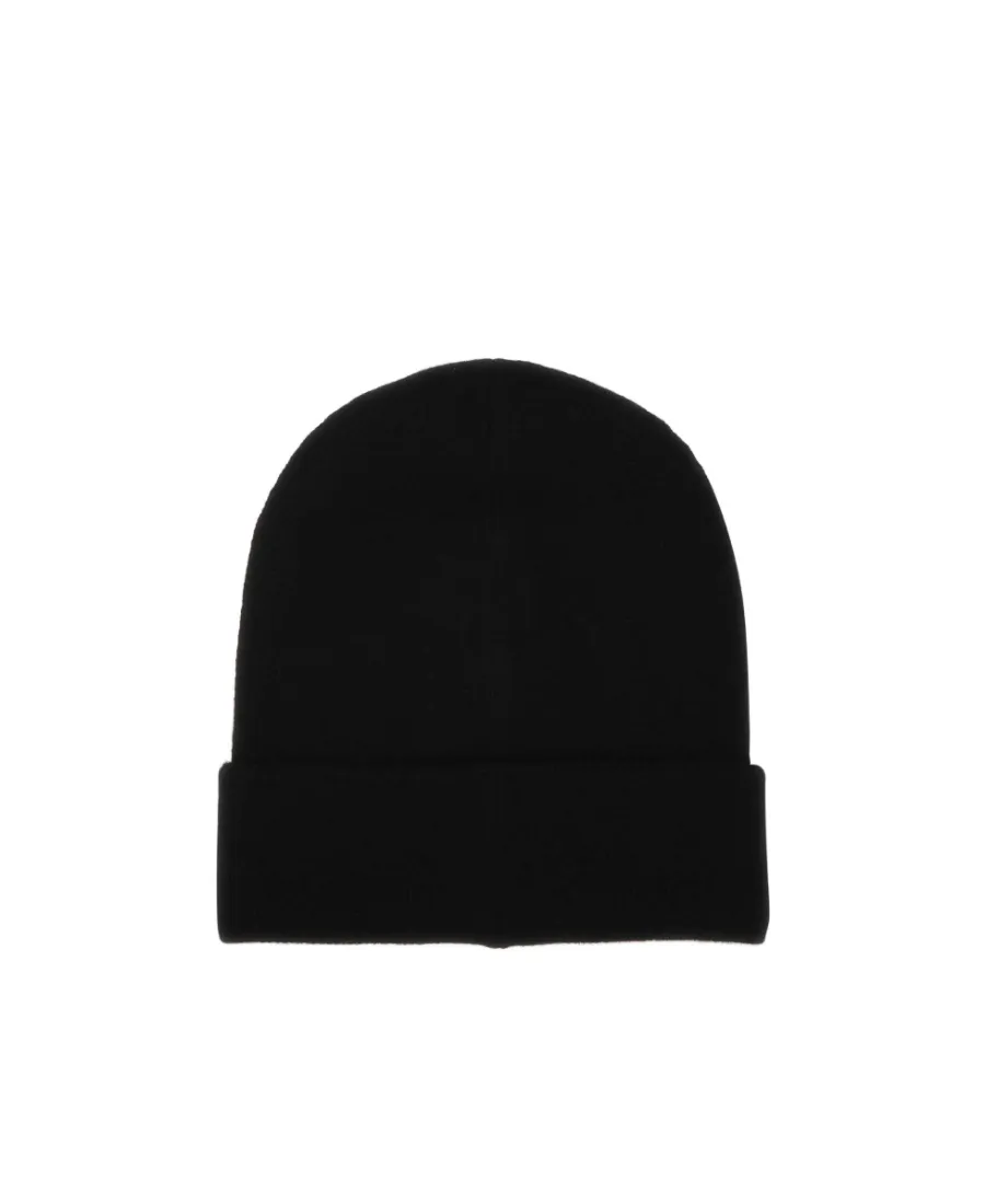 Logo Embroidered Turn-Up Brim Beanie