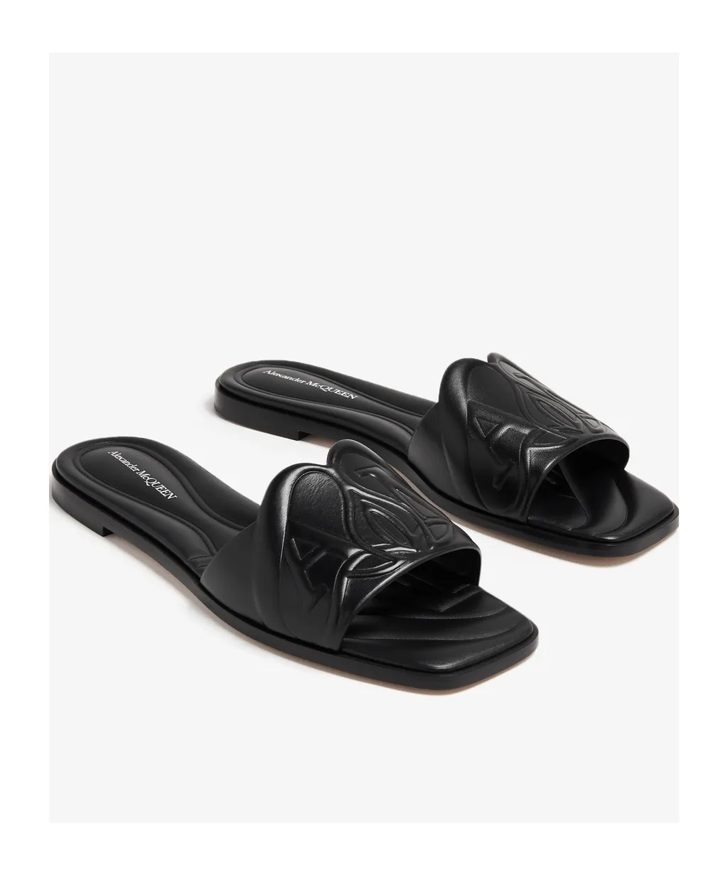 The Seal Embossed Slip-On Slides