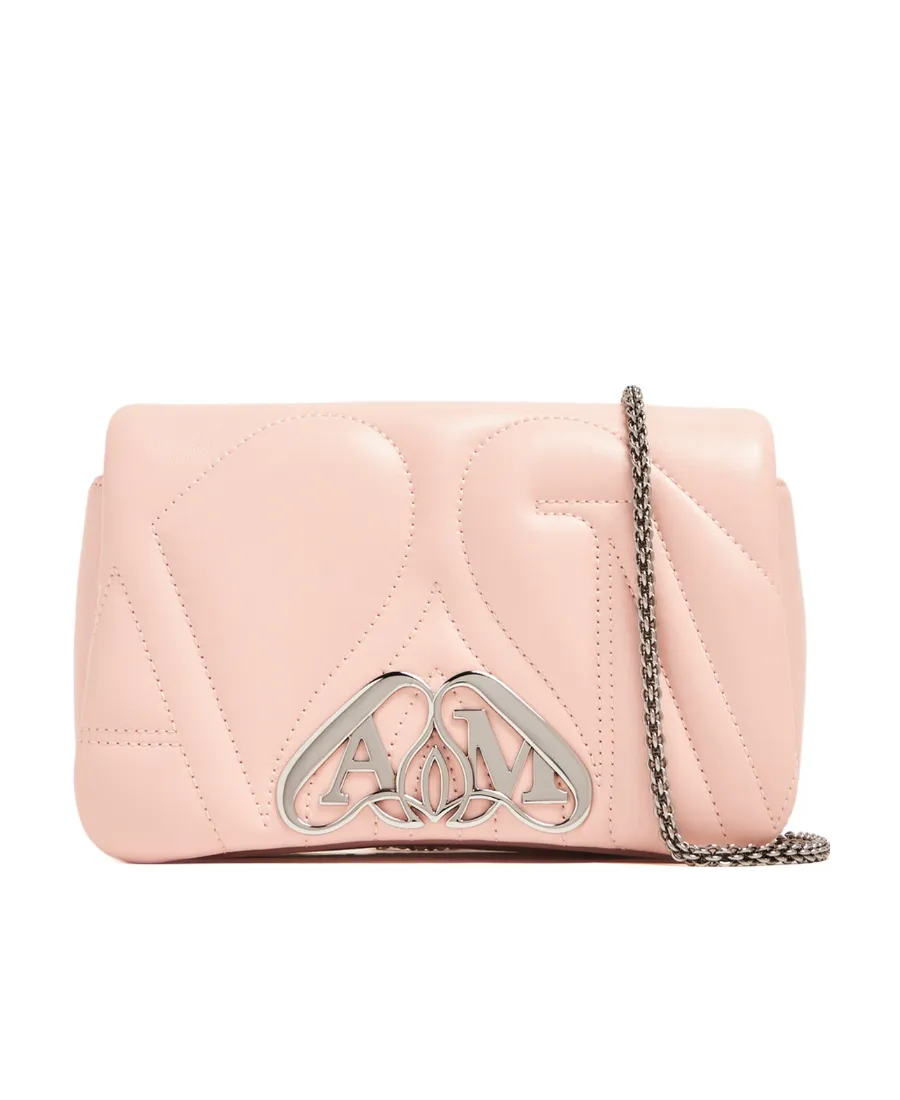 Logo Plaque Chain-Link Shoulder Bag