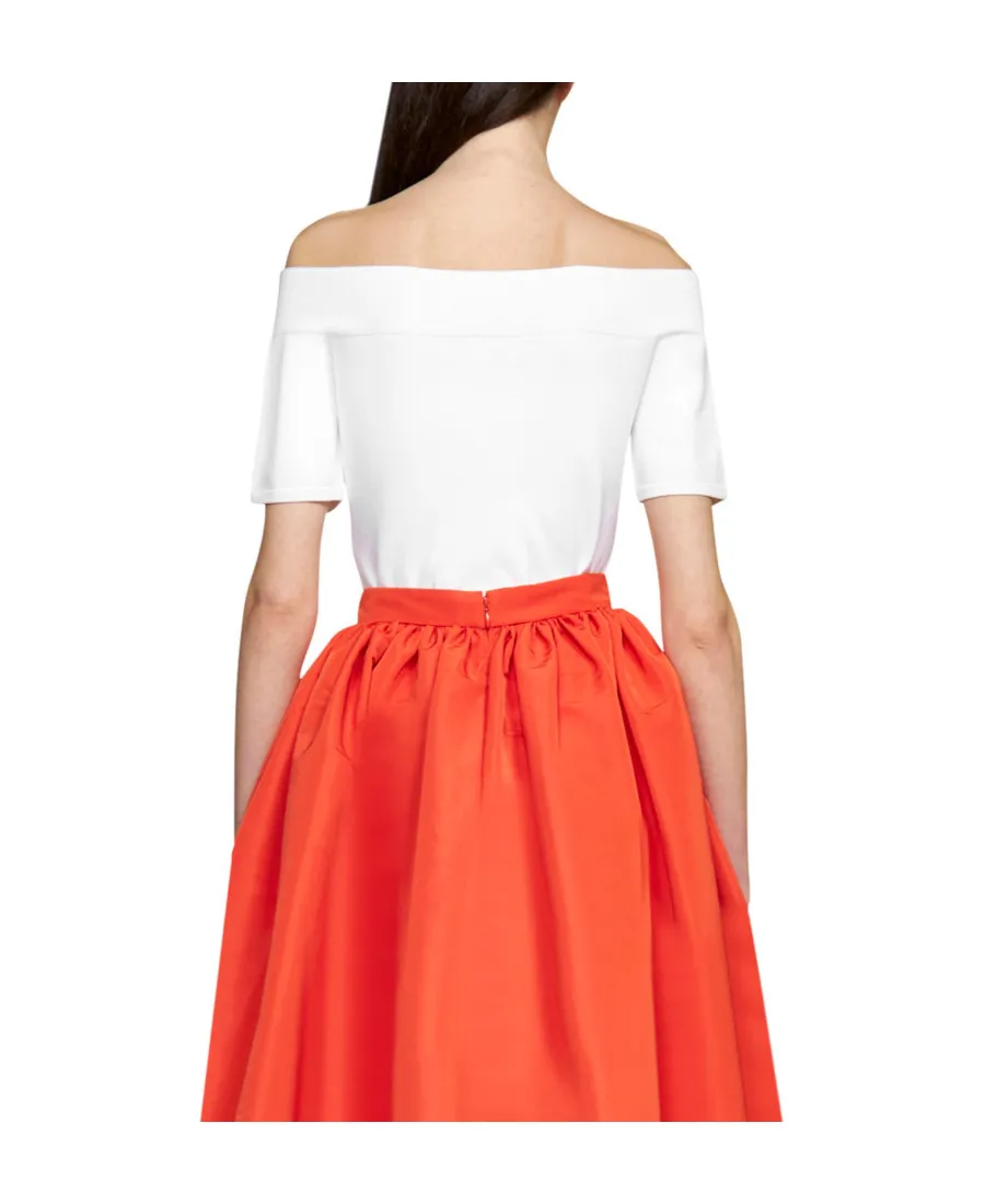 Off-Shoulder Short-Sleeved Top
