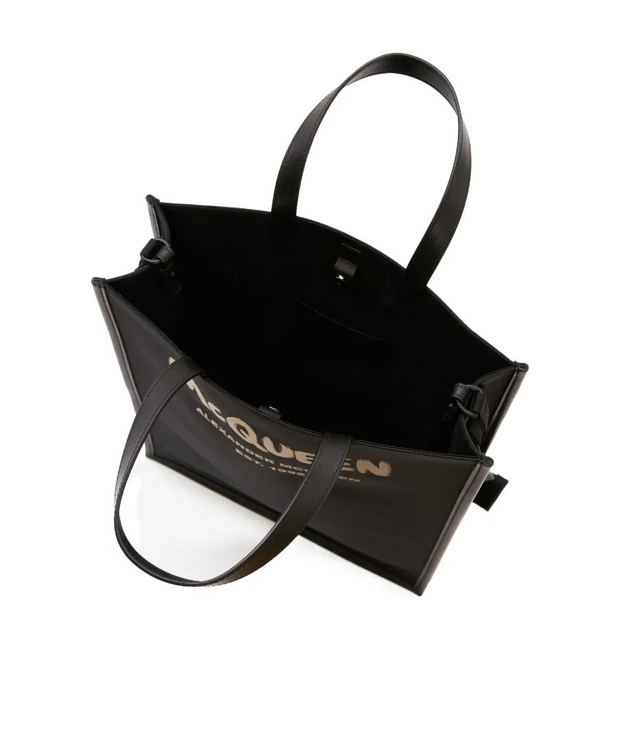 Graffiti Logo Printed Tote Bag