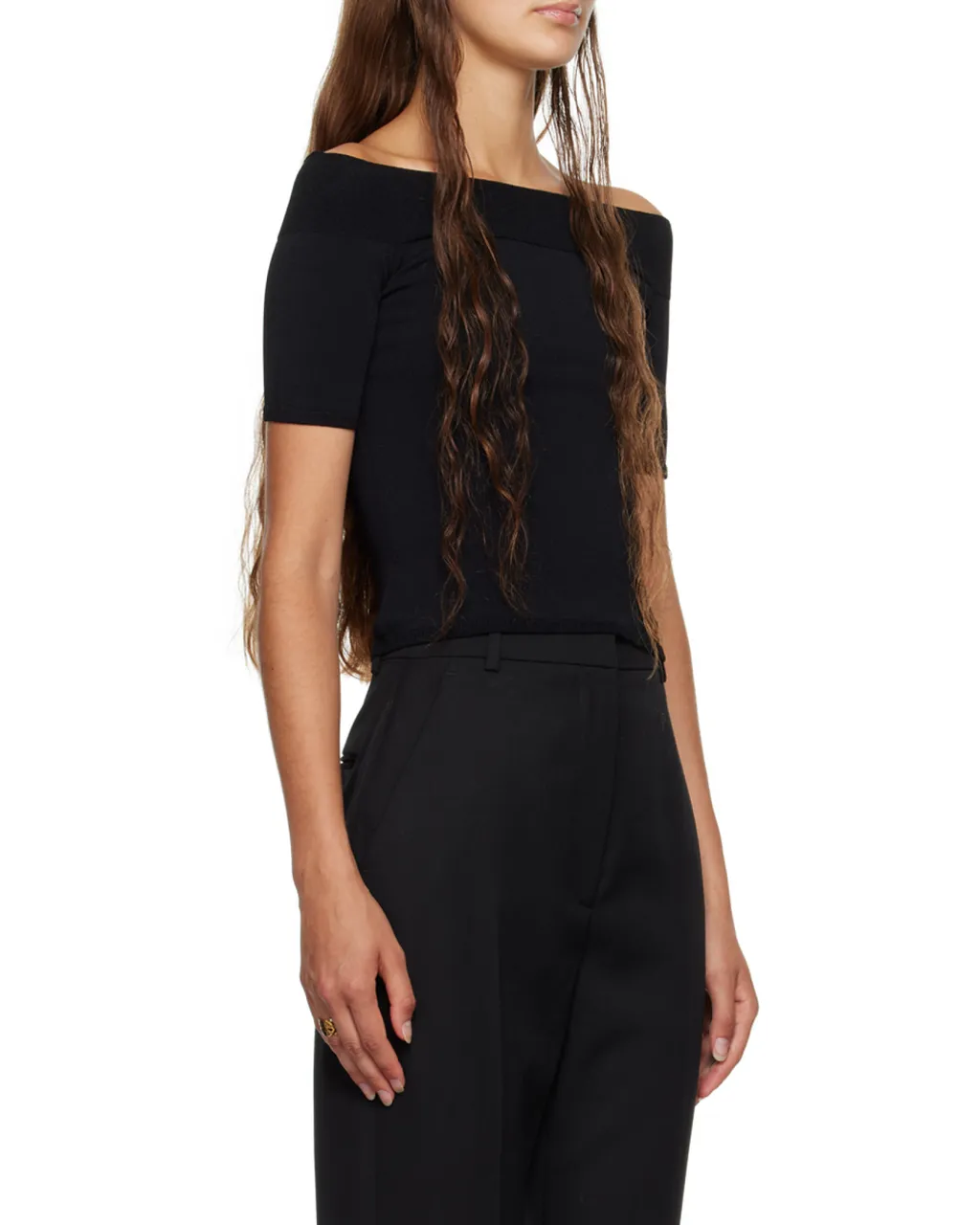 Off Shoulder Short-Sleeved Top