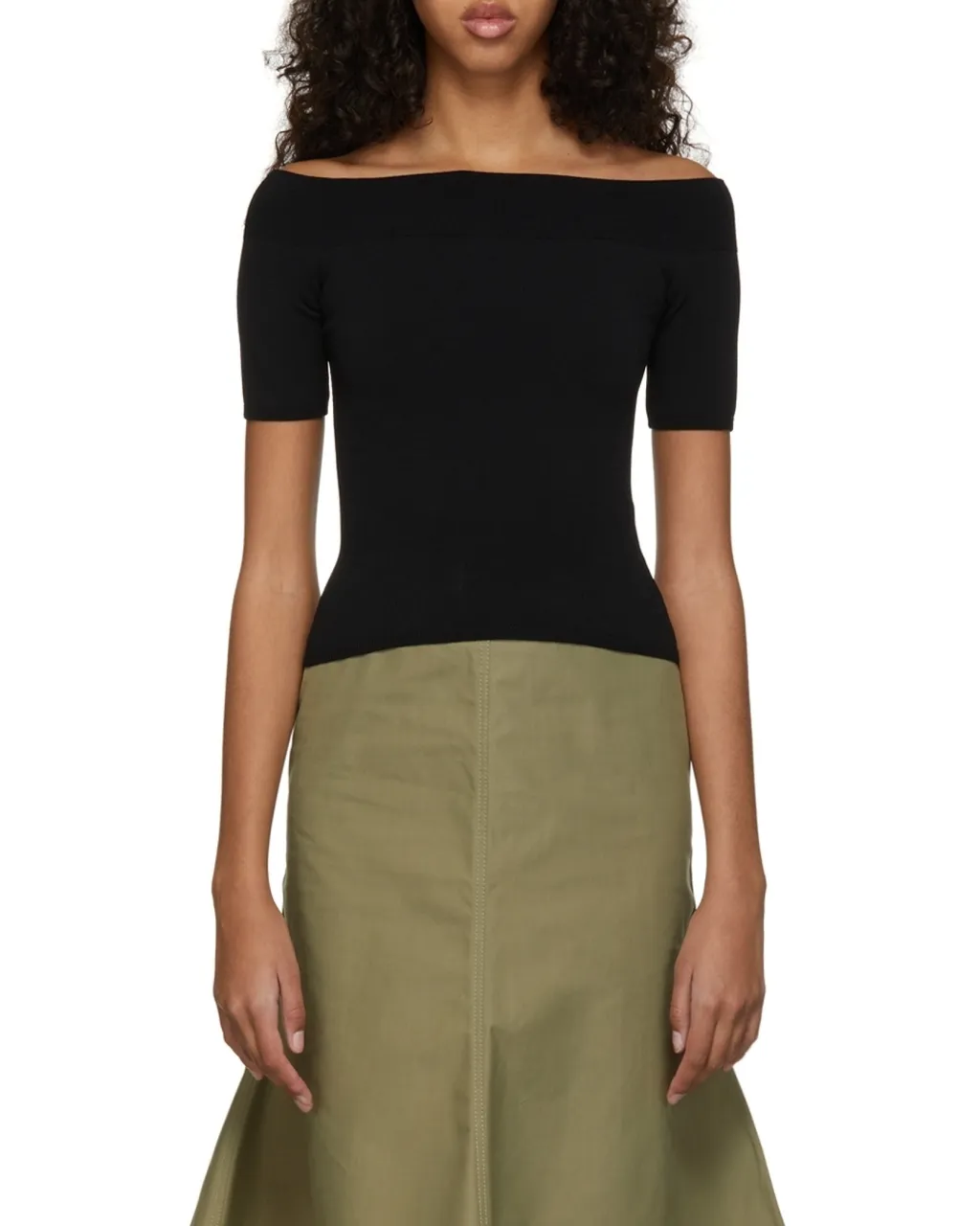 Off Shoulder Short-Sleeved Top