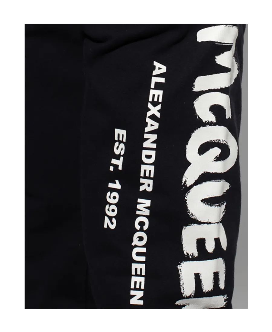 Logo Printed Slim Cut Track Trousers